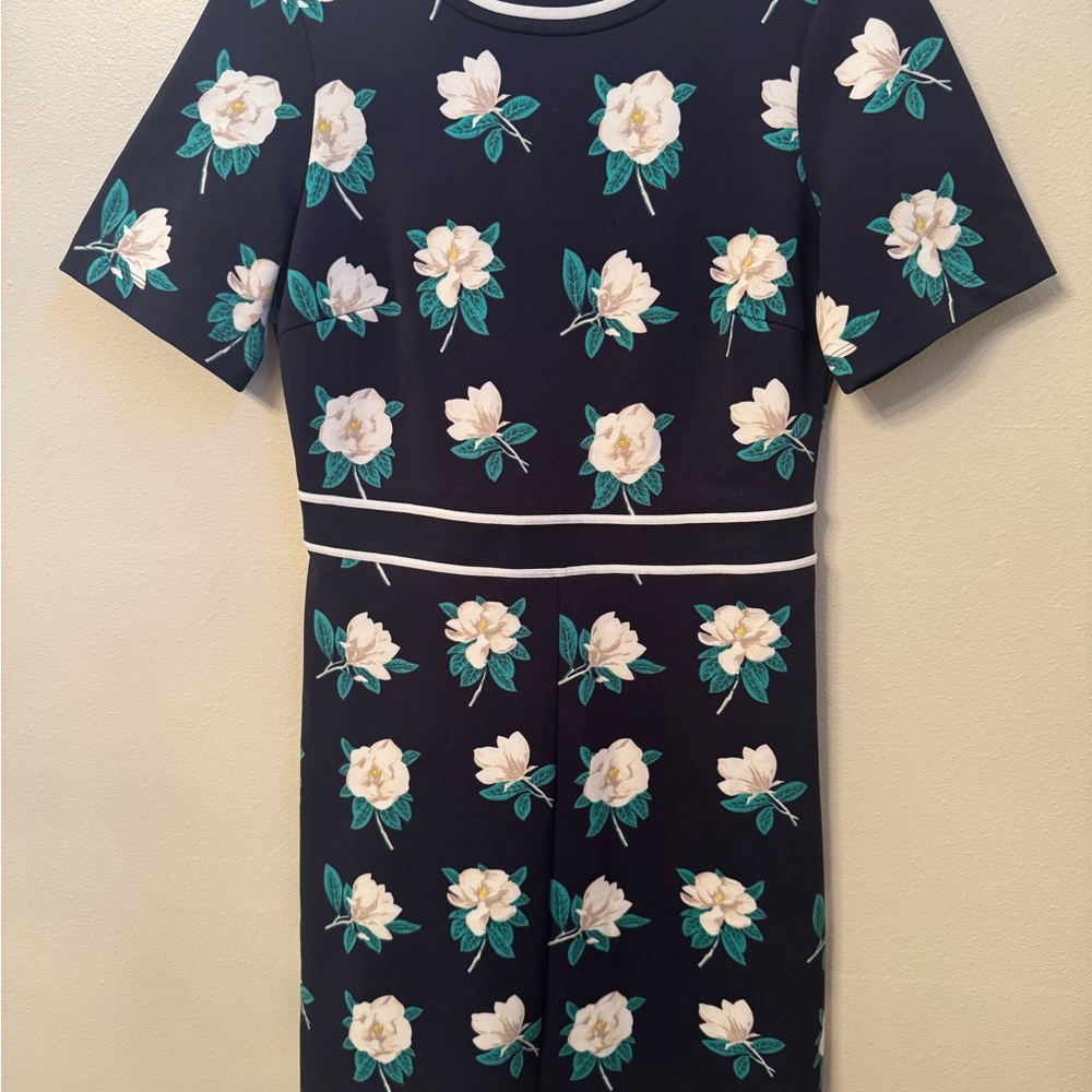 Draper James Blue and White Sheath Mini Dress Casual